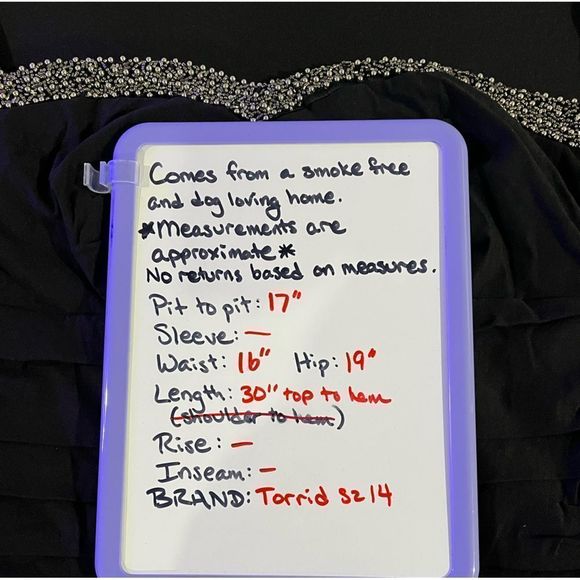 Torrid size 14 NWT little black cocktail dress with beadwork - Picture 9 of 14